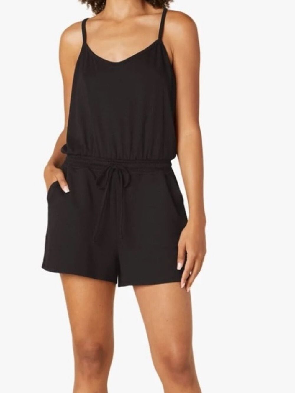 Beyond Yoga Black Seaside Romper Small